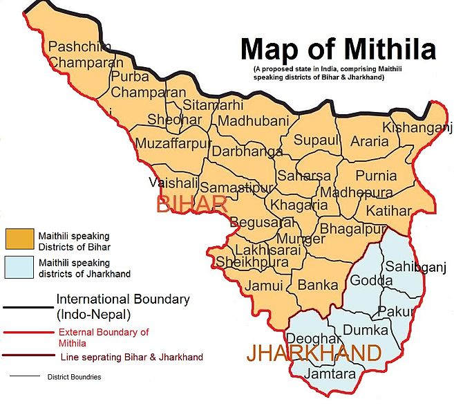 mithila map